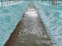 Für das Velo wird der Weg geebnet.