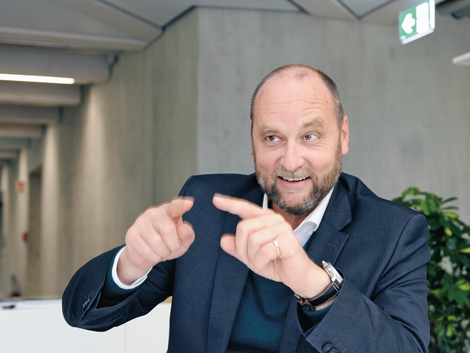 Astra-Chef Jürg Röthlisberger im Gespräch mit Velojournal. Jürg Röthlisberger