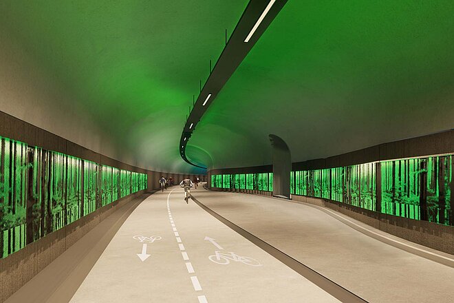 Norwegen baut Velotunnel, die Schweiz schliesst Veloroute. 