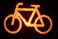 Bussen für Radfahrer in Europa.