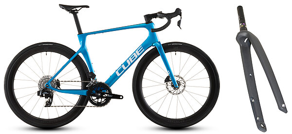 «Agree C:62»-Modell von Cube und betroffene Gabel.