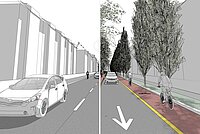 Das Projekt E-Bike-City spricht 50% des Strassenraums der Mikromobilität zu. 