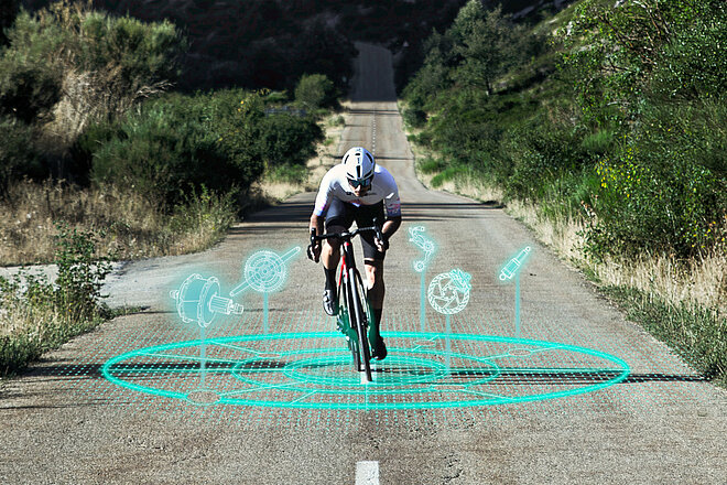 Ein Rennfahrer fährt...