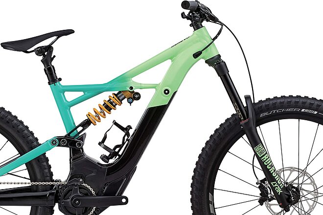 Detailaufnahme eines E-Mountainbikes des Herstellers Specialized