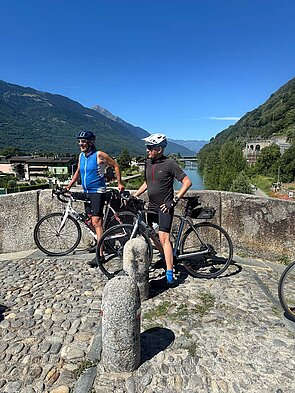 Reisen Fahrrad Schweiz Italien