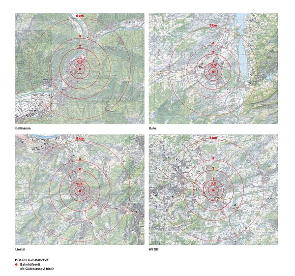 Infografik mit ÖV Güteklassen