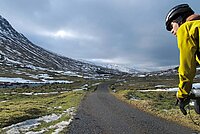 Radfahrer in Schottland