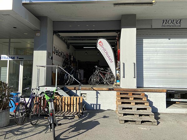 Velowerkstatt in Lagerraum