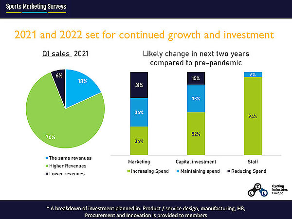 Grafik mit Balken und Kuchendiagrammen