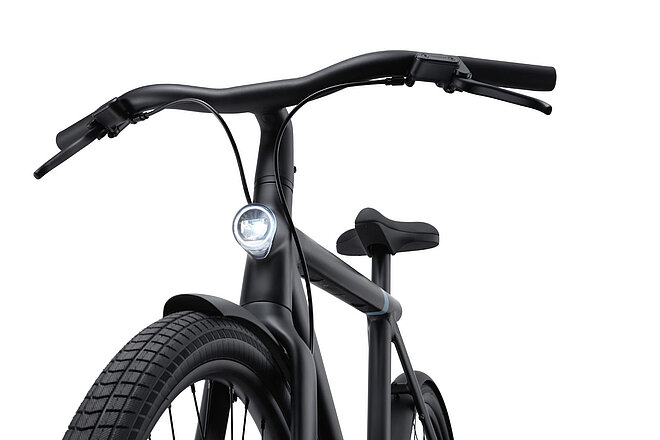 E-Bike Lenker und Vorderrad
