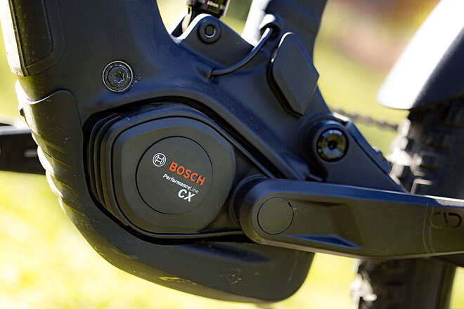 Mittelmotor eines E-Bikes.