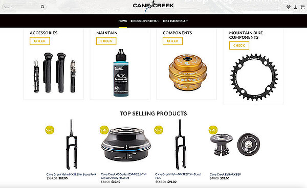 Webshop für Veloteile