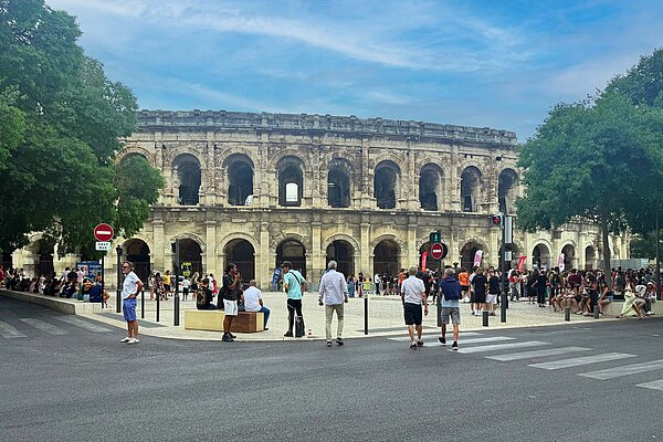 Altes Amphitheater in Frankreich.