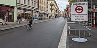 Autofreie Langstrasse in Zürich. 