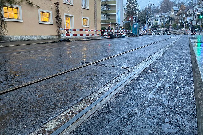Basel pausiert Versuch mit velofreundlichem Tramgleis.