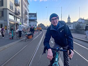 Dave Durner, Verantwortlicher Velosicherheit bei der Stadt Zürich.