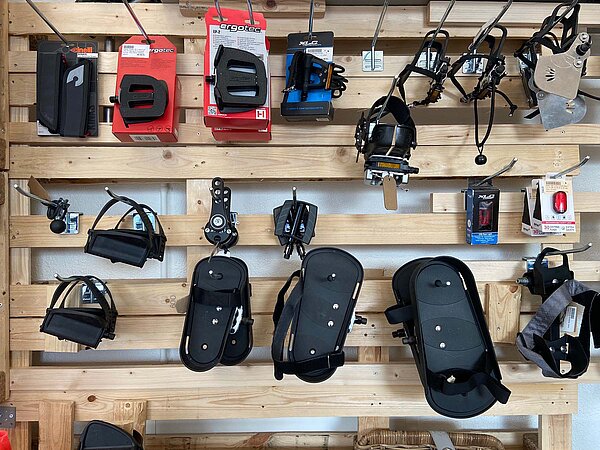 Eine Auswahl an verschiedenen Spezialpedalen