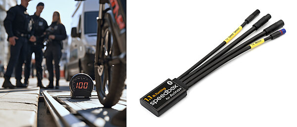 Rollentest für E-Bikes und ein Tuning-Kit von Speedbox.