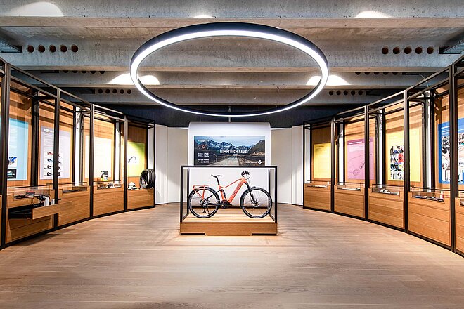 Showroom von Tour de Suisse in Kreuzlingen.