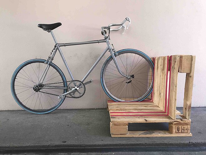 Diy paletten Veloständer zum selber machen