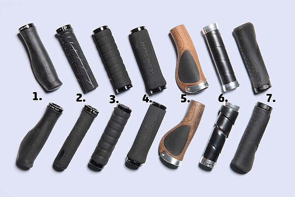 Lenkergriffe für Fahrräder.