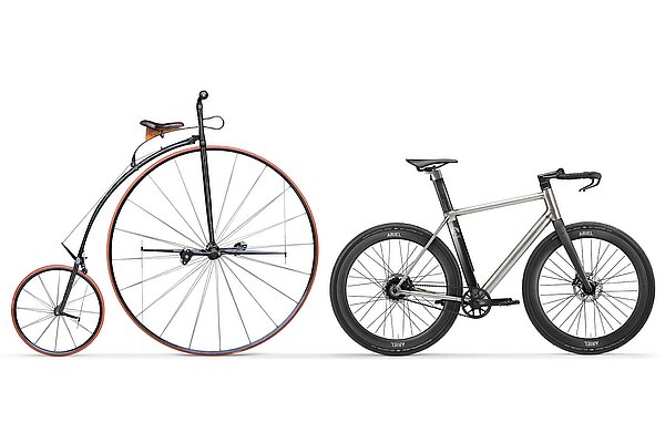Ariel Dash Urban Adventure Titan E-Bike und Hochrad. 