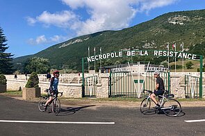 Friedhof für geötete Résistance-Kämpfer in Frankreich.