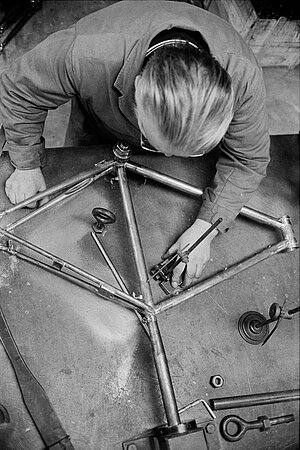 Geschichte der Fahrradproduktion in Euorpa. 