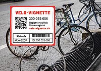 velo-vignette.ch nationales Register für gestohlene Fahrräder in der Schweiz.