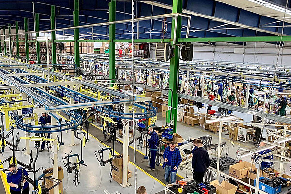 Werkshalle von Sprick Cycle GmbH in Polen.