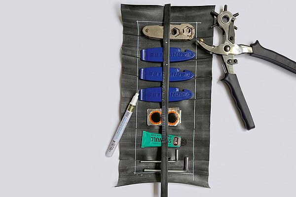 Tool-Kit aus alten Fahrradschläuchen