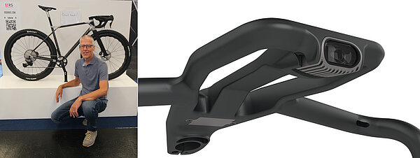 Rolf Singenberger mit seiner Schöpfung.