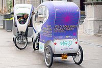 Fahrrad-Tukutuk in Genf.