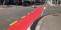 Velovorzugsroute Baslerstrasse Zürich. 