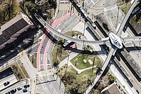 Der Bucheggplatz in Zürich ist für Velofahrende eine grosse Herausforderung.