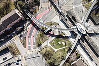 Der Bucheggplatz in Zürich ist für Velofahrende eine grosse Herausforderung.