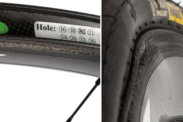 Gefälschte Laufräder des Herstellers Mavic