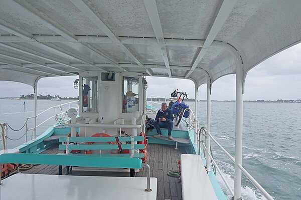 Fähre im Golf von Morbihan.