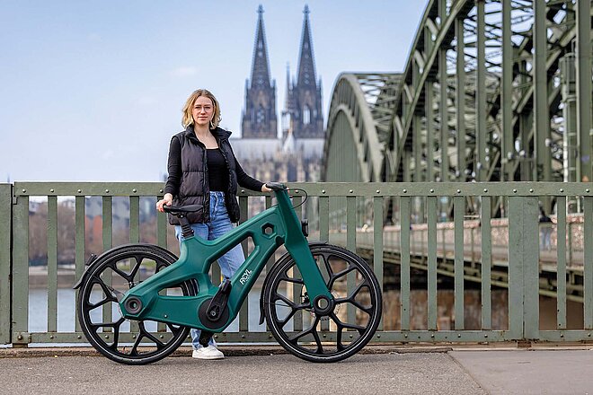 Igus Rcyl Fahrrad als Kunstoff aus alten Fischernetzen.