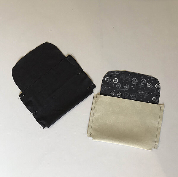 Stofftasche von vorne und hinten