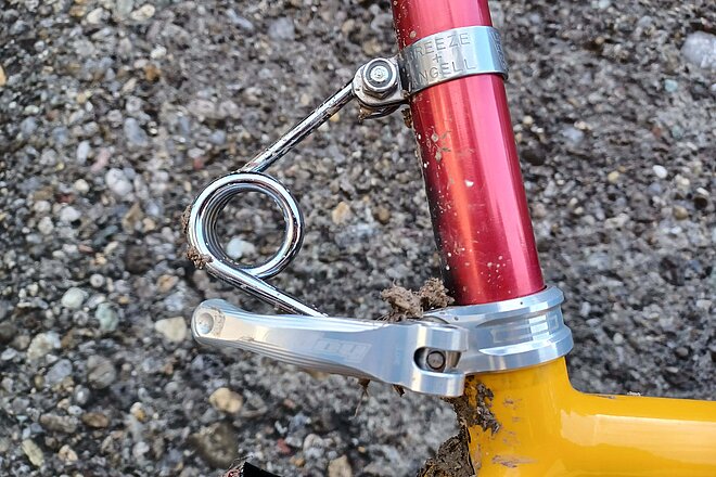 Der Dropper-Post von Hite-Rite ermöglicht rasches Verstellen der Sitzposition.