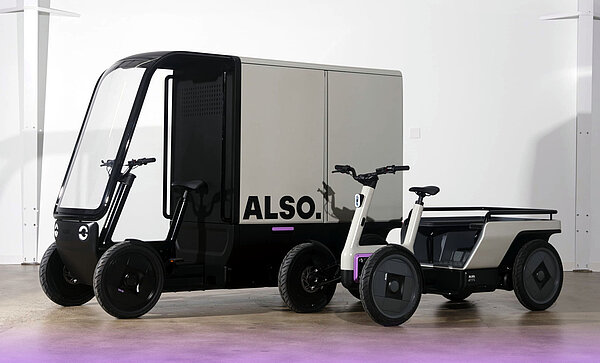 Schwere Lastenräder für den Gütertransport. 