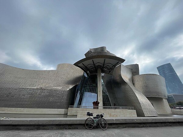 Reisen Spanien Velo Fahrrad Bilbao Guggenheim
