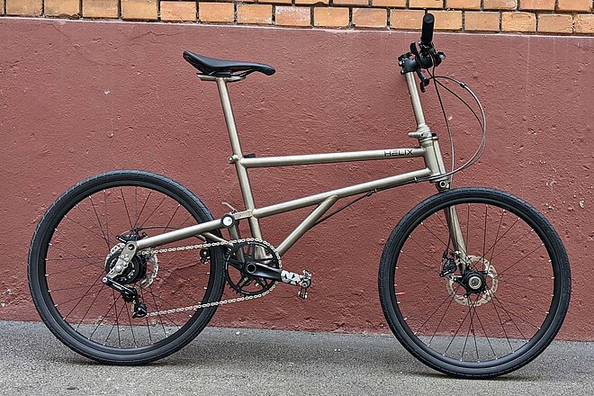 Helix Faltvelo im Test. Edles Faltrad aus Titan.