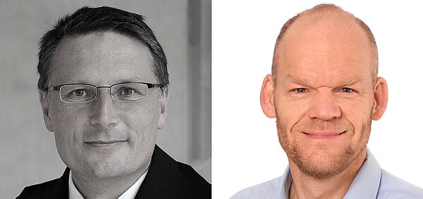 Die Europäische Fahrradindustrie im Krisenmodus. Porträts von zwei Männern.