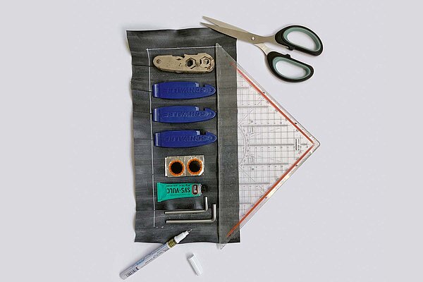 Tool-Kit aus alten Fahrradschläuchen