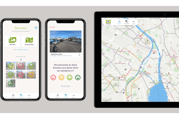 Routen bewerten können die Nutzenden sowohl auf dem Handy als auch auf dem Computer.