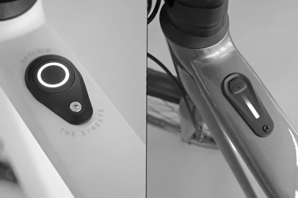 Bedienelemente im Oberrohr von E-Bikes. 