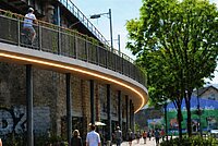 Visualisierung der Velo-Highline im Züricher Kreis 6. 