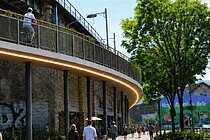 Visualisierung der Velo-Highline im Züricher Kreis 6. 